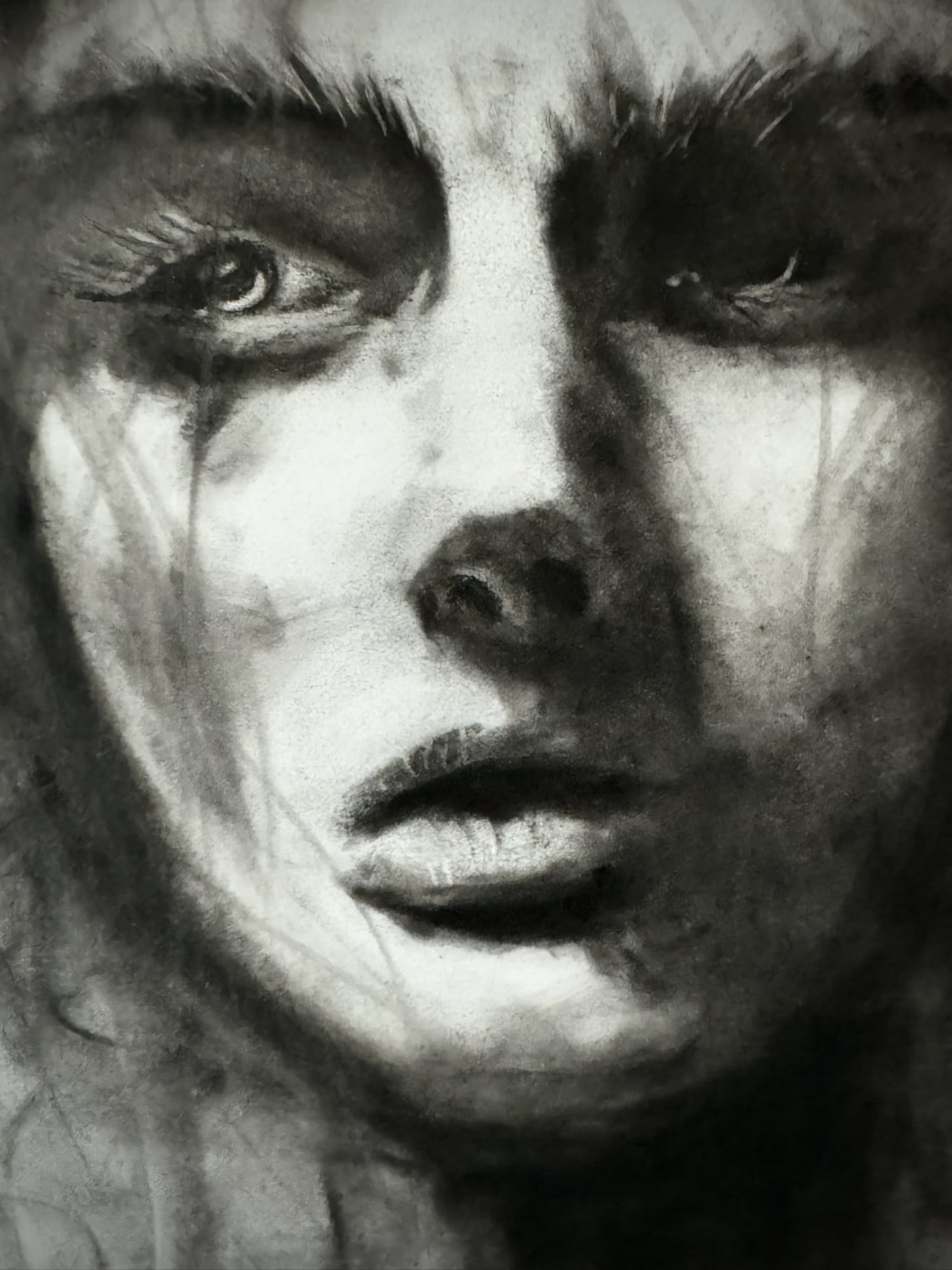 Valentina - Original Charcoal Drawing on Paper