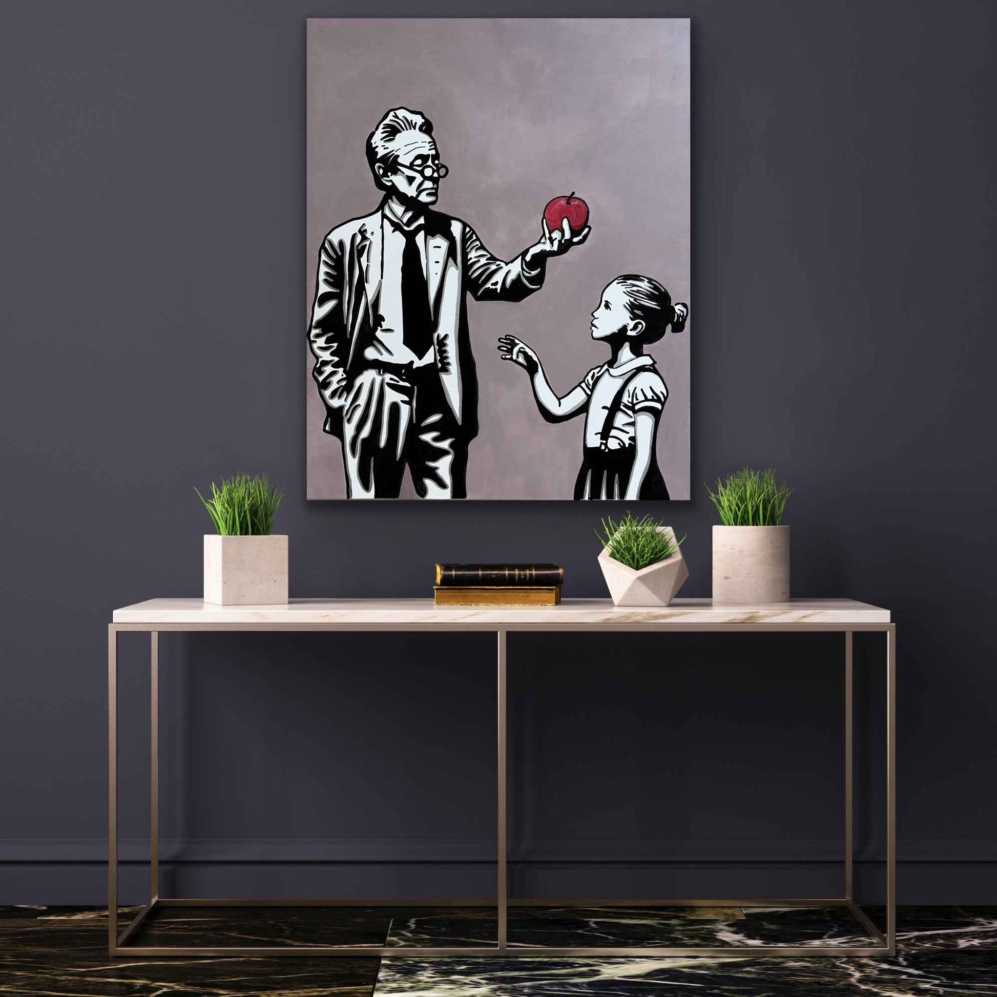 The Lesson - Original Mixed Media Painting on Canvas_3