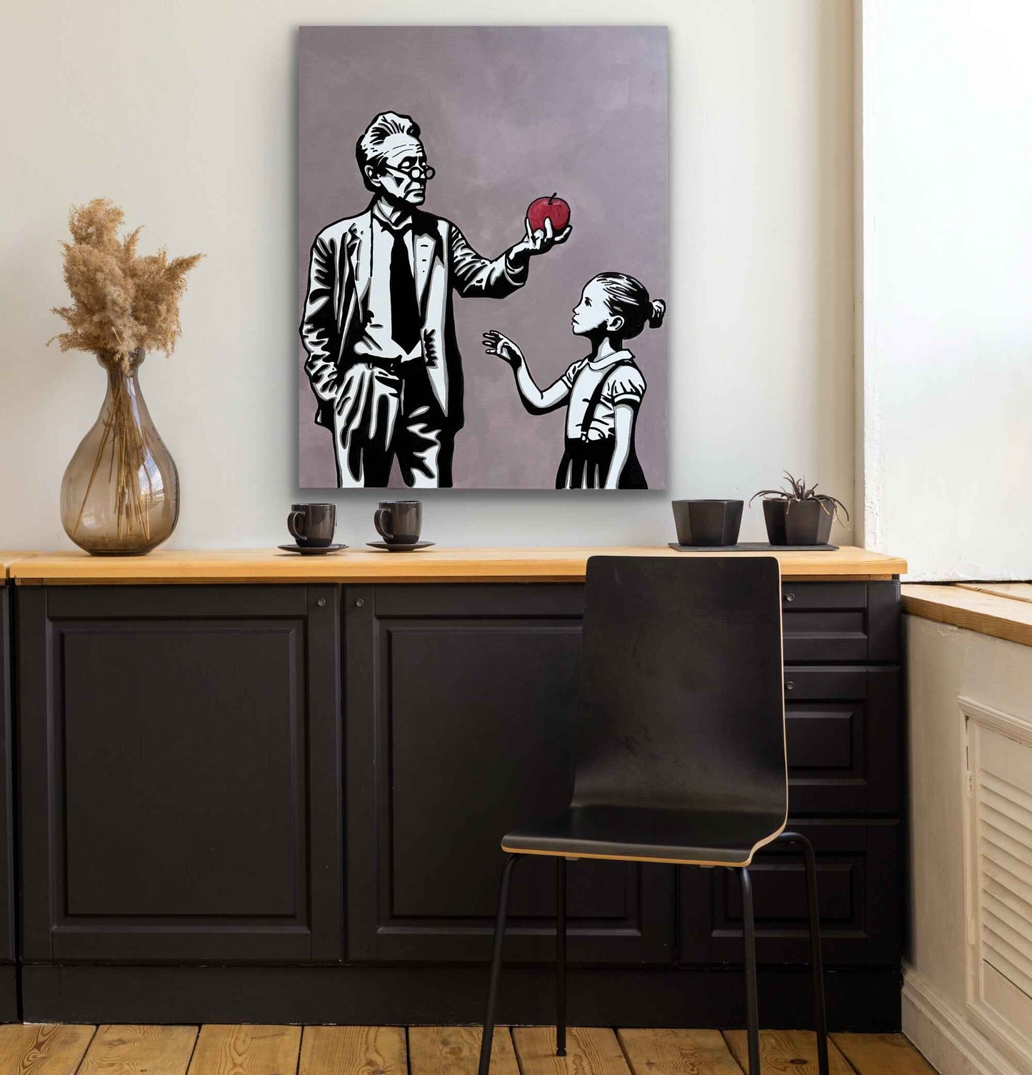 The Lesson - Original Mixed Media Painting on Canvas_8