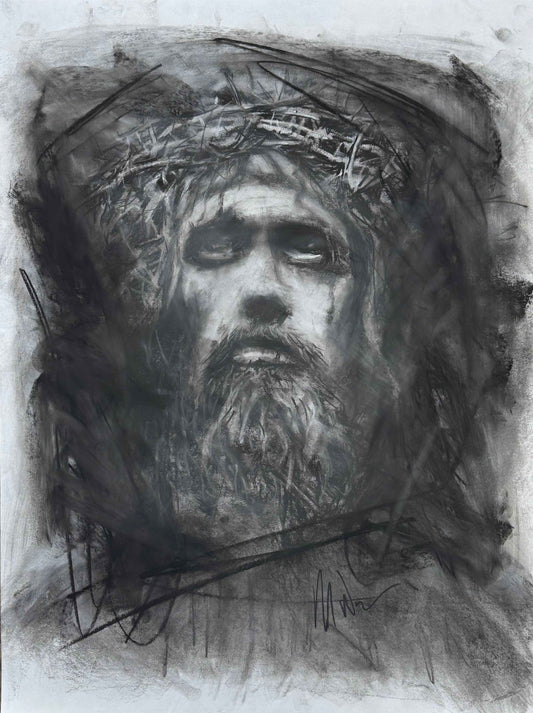 The Passion - Original Charcoal Drawing for Sale_1