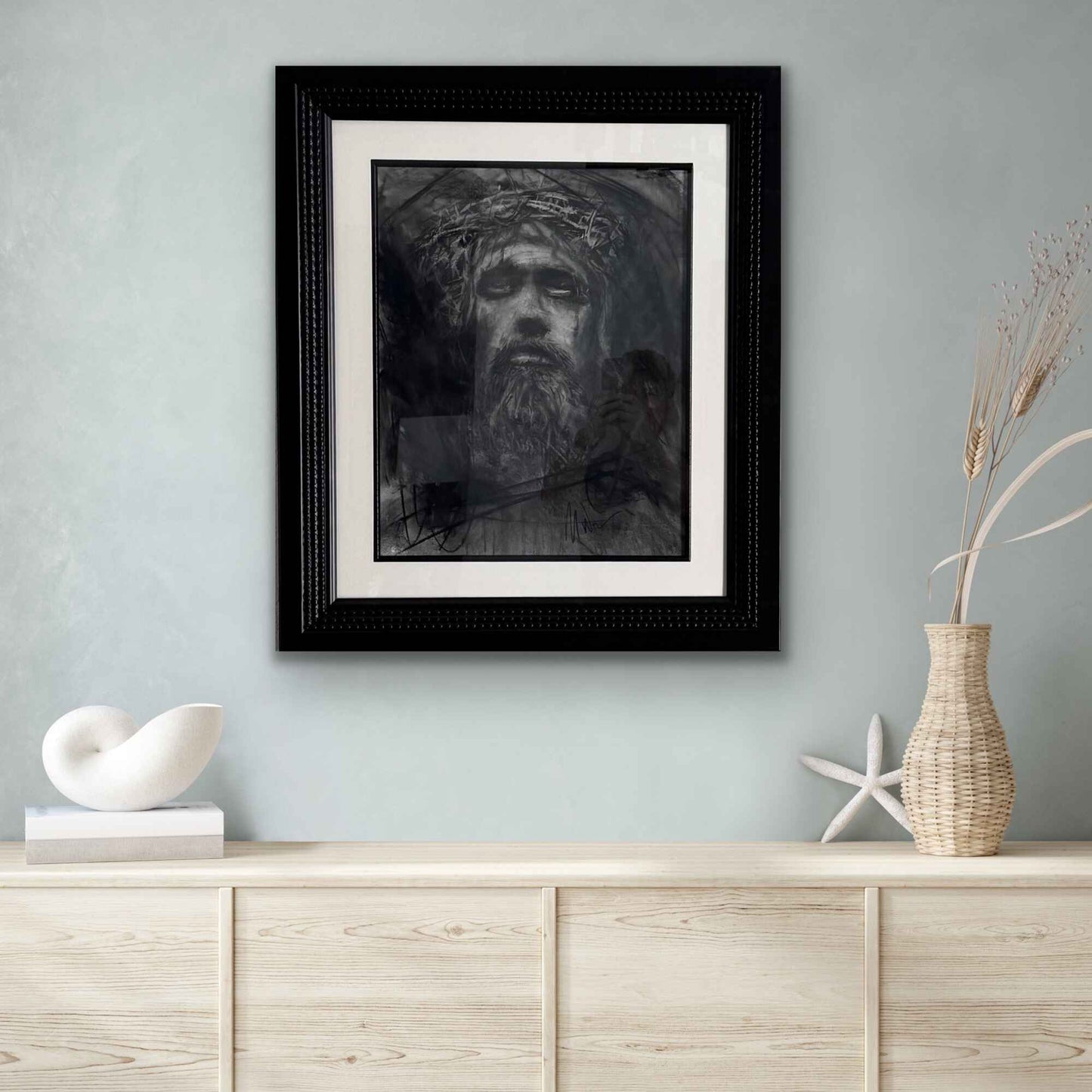 The Passion - Original Charcoal Drawing for Sale_7